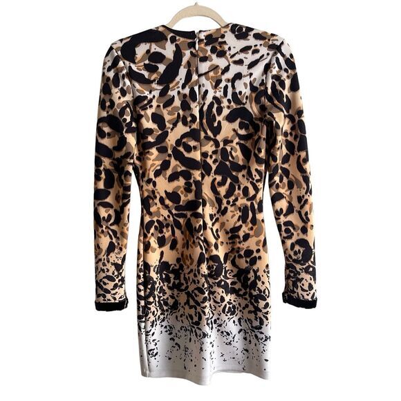 D2 Bebe Leopard Cheetah Bodycon Party  Dress Size XS‎ - Picture 2 of 8